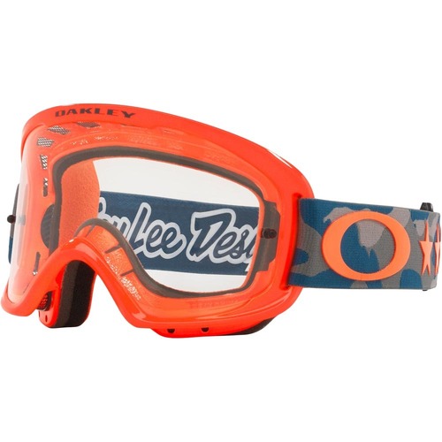 Oakley O Frame 2.0 Pro MTB Goggles TLD Star Dazzle Orange Grey w/Clear High Impact Lens