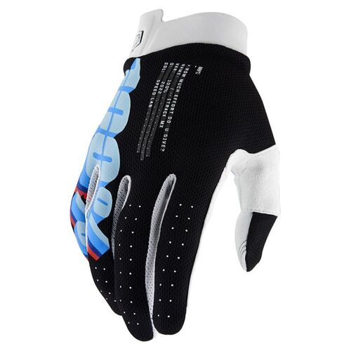 100% iTrack Gloves System Black