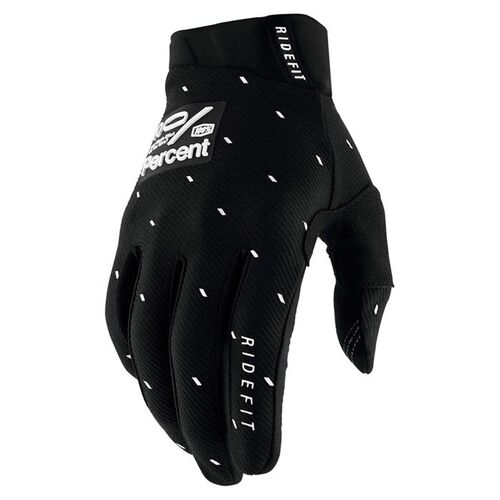 100% Ridefit Gloves Slasher Black