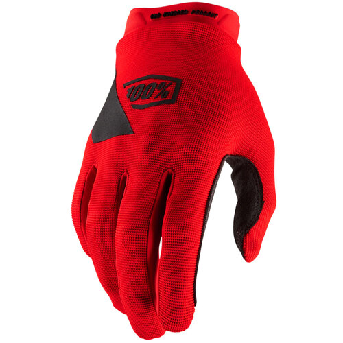 100% Ridecamp Red Gloves