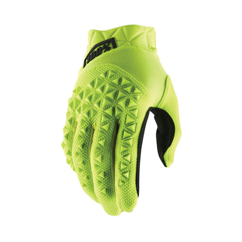100% Airmatic Gloves Fluro Yellow/Black