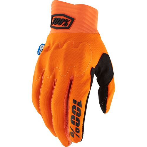 100% Cognito Smart Shock Gloves Fluro Orange