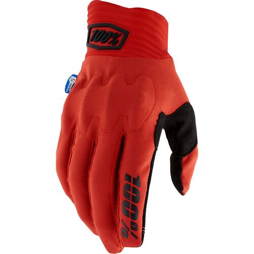 100% Cognito Smart Shock Gloves Red