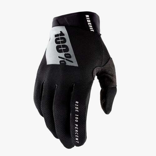 100% Ridefit Gloves Black