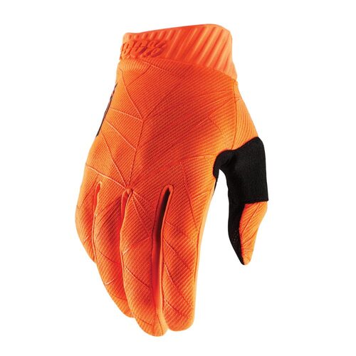 100% Ridefit Gloves Fluro Orange/Black
