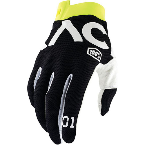 100% iTrack Gloves Racr Black