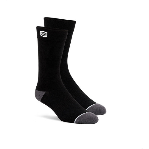 100% Solid Casual Socks Black