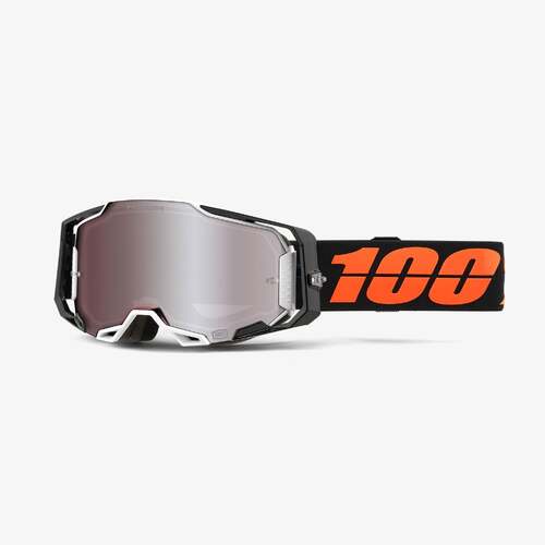 100% Armega Goggle Blacktail with HiPER Silver Mirror Lens
