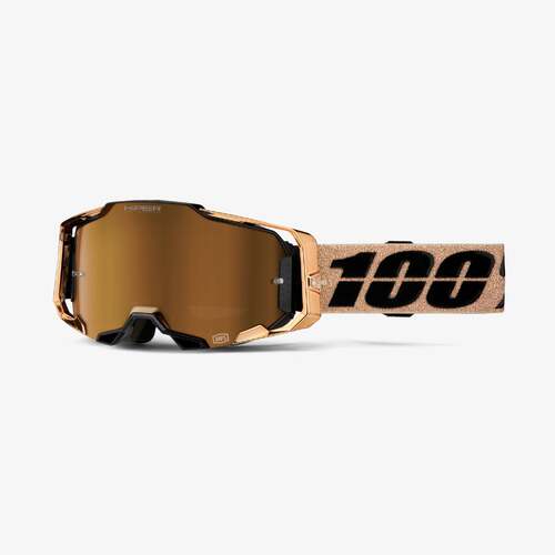 100% Armega Goggle Bronze with HiPER Bronze Multilayer Mirror Lens