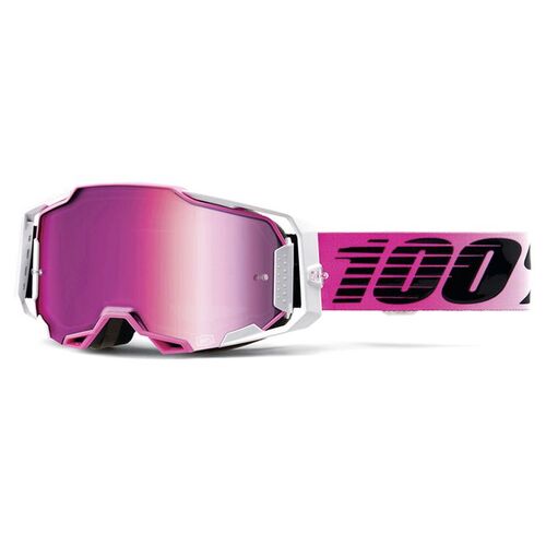 100% Armega Goggle Harmony with Red Mirror Lens