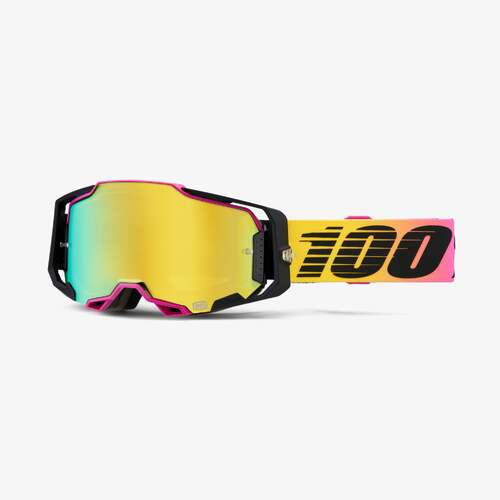 100% Armega Goggle 91 with Mirror Gold Lens