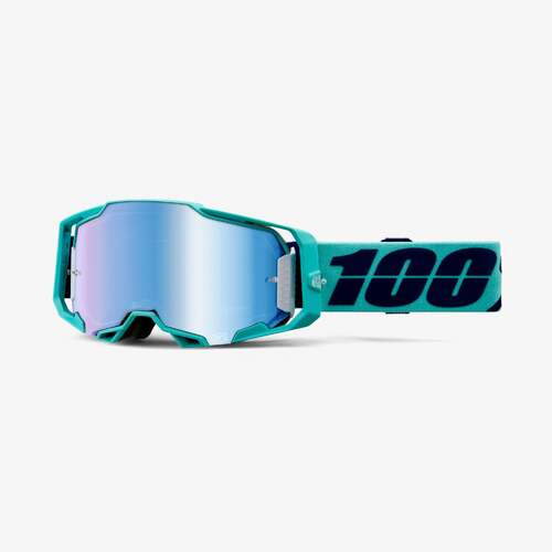 100% Armega Goggle Esterel with Mirror Blue Lens