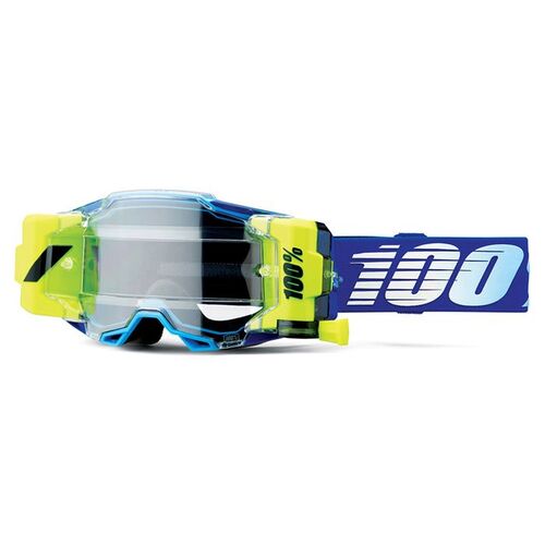 100% Armega Forecast Goggle Royal with Clear Lens