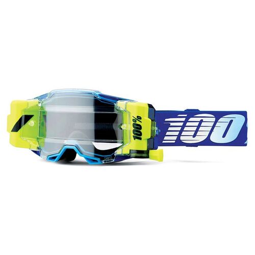 100% Armega Forecast Goggle Royal with Clear Lens