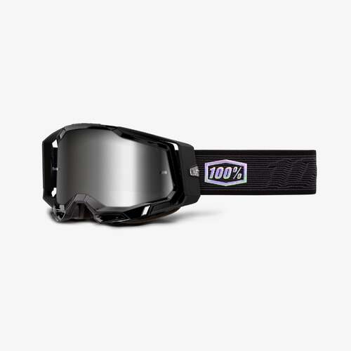 100% Racecraft2 Goggles Topo with Mirror Silver Lens