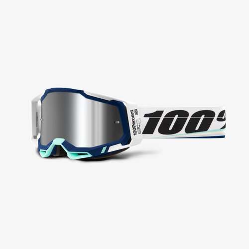 100% Racecraft2 Goggle Arsham with Mirror Silver Flash Lens