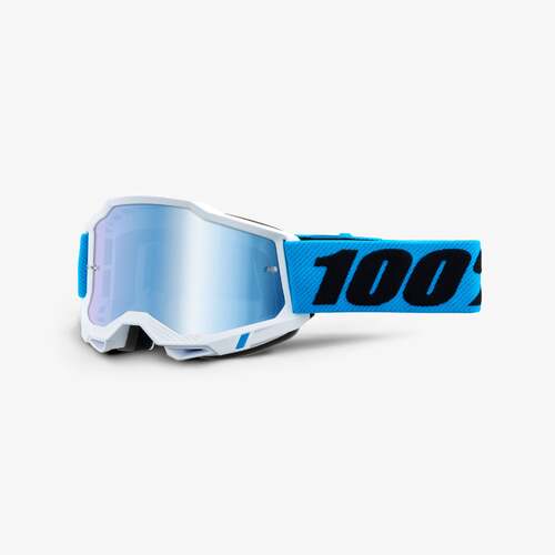 100% Accuri2 Goggle Novel with Mirror Blue Lens