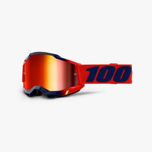 100% Accuri2 Goggle Kearny with Red Mirror Lens