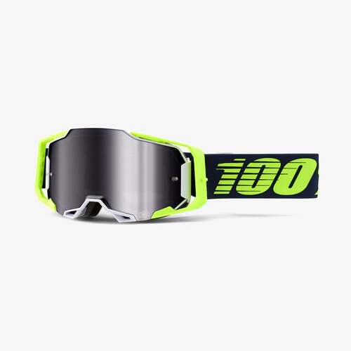 100% Armega Goggle Deker with Silver Mirror Lens