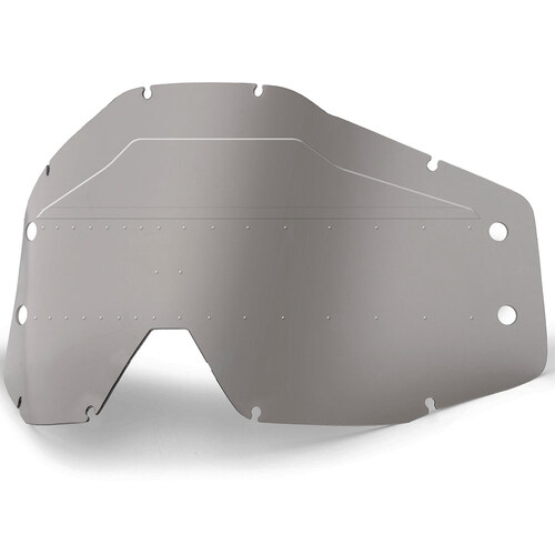 100% Smoke Lens with Sonic Bumps for Racecraft, Accuri & Strata Forecast Goggles