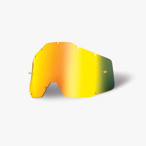 100% Gold Mirror Lens for Accuri & Strata Youth Goggles