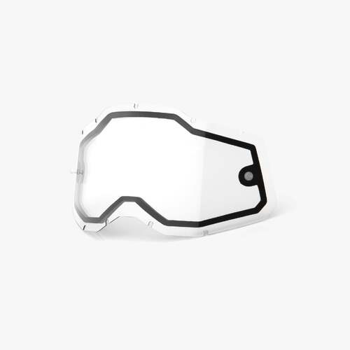 100% Dual Clear Lens for Racecraft2, Accuri2 & Strata2 Goggles